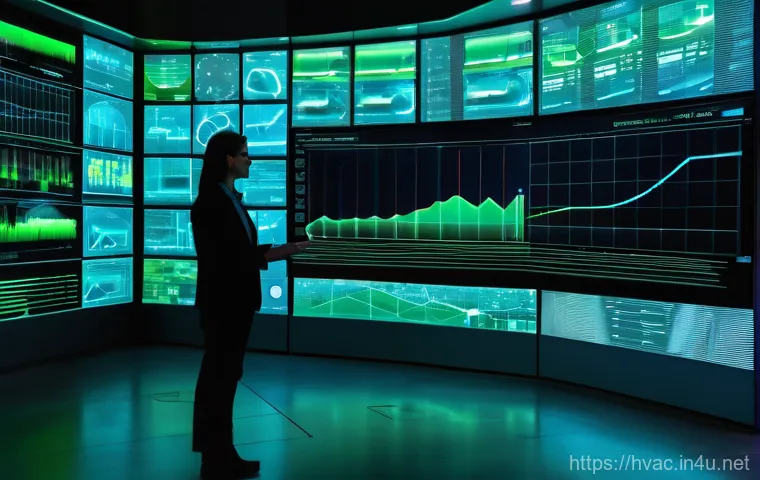 공조냉동기계 설비의 설치 및 점검 사례 - **Prompt 1: Advanced Smart Farm Climate Control**
    A highly detailed, photorealistic image of the...