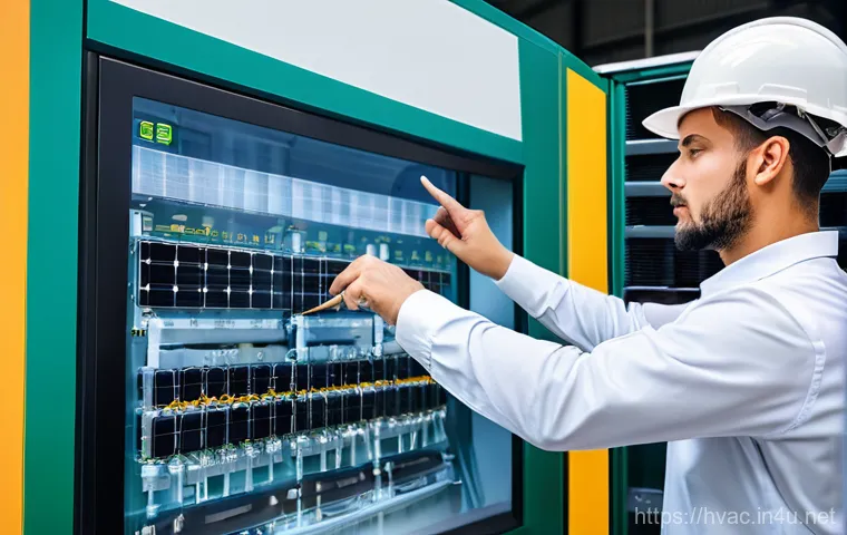 공조냉동기계기사 자격증 취득의 이점 - **Prompt:** A diverse group of male and female HVAC engineers and technicians, dressed in clean, pro...